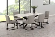 ARABELLA 7 Piece Dining Suite with Nevis Dining Chairs