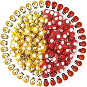 200Pcs Wooden Bees Ladybugs, Wooden Bumble Bees & Ladybugs for Crafts Scrapbooking DIY Decoration