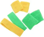 [ibasenice] Unisex 2-Pack Sports Headband Wristband Gym Football Tennis Accessories Soft Nonslip Stylish for Men Women