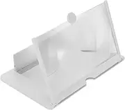 KALLORY Creative Screen Magnifier for Phone Lightweight Video Amplifier Holder Enhances Viewing Experience for Movies White