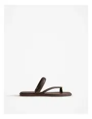 [Trenery] Cora Toe Ring Sandal in Chocolate