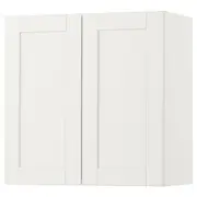 SMÅSTAD wall cabinet, white with frame/with 1 shelf, 60x32x60 cm