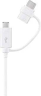 Samsung Data Cable Combo (USB-Type C and Micro USB), White