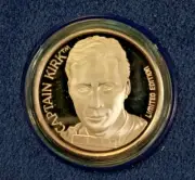 1991 Star Trek 25th Anniversary Captain Kirk - 1oz .999 Silver Coin w/Box Insert
