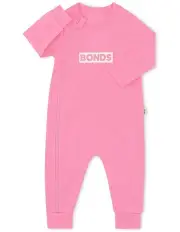 [Bonds] Baby Tech Sweats Zip Wondersuit in Pink