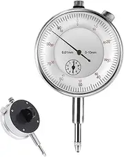 Clamp Indicator | 0-1" Indicator Base - Indicator, 0.01mm Fine Adjustable Long Arm Professional Gauge