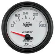 Autometer Phantom II Oil Pressure Gauge - 0 - 100 PSI, 2 5/8 Inch, AU7827