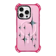 iPhone 16 Pro Bounce Case MagSafe Compatible Chrome Sparkles - Graphite