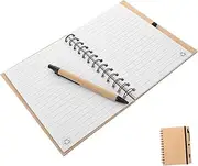 Ipetboom Practical Bamboo Notebook Journaling Writing Office School Generous Pages