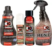 Bryson Industries Elimishield Starter Kit: Scent Control for Hunting (Laundry Detergent, Body Foam Sanitizer, Hair and Body Wash, and Spray),BELM0428
