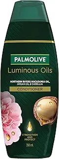 Palmolive Luminous Oils Hair Conditioner, Northern Rivers Macadamia, Argan & Camellia, 350mL, Strengthen and Protect
