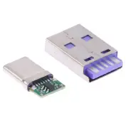 1Set Fast Charge Type-C USB 65W Male Connector Welding With 5Pin PCB DIY Kit