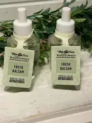2X Bath & Body Works WALLFLOWERS fragrance Refill ~ Fresh Balsam ~