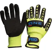 Safety Gloves Padded Cut Resistant Pro Choice Arax One Nitrile Foam / Cut Resistant Liner Rubber Back Gloves ONECR