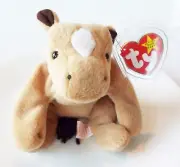 TY BEANIE BABIES BABY DERBY HORSE 95 RETIRED PE NO STAMP 5TH GEN & ERRORS NEW