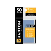 50pc Phantom Sleeves 50x75mm Game Card Case/Guard Protector Gold Gloss/Matte