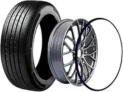 Rim protector Wheel Rim Protector Car Edge Protector Strip, Car Vehicle Wheel Rims Trim Colorful Strip Tape Car Rims Protection Decorative Nylon Ring Decor Tire Guard Line Moulding Trim 0809(Color:02,