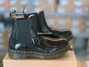 NIB Dr. Martens Women's 2976 Chelsea Boot Black Patent Lamper 25278001 US 6
