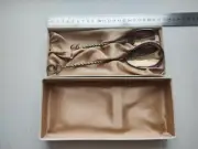 Soviet set of wedding spoons silver plated brass