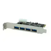 VisionTek - 4 Port USB 3.0 PCIe Internal Card - 900544