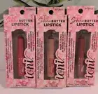 3 PKG IONI Shea Butter Lipstick,NUDE,PINK,DEEP MAUVE