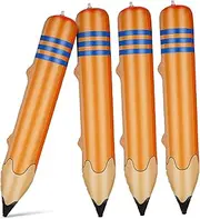 Abaodam Large Pencil Balloon Photo Prop Inflatable Crayons Quick Inflation for Classroom Decor Random Color
