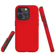 For iPhone 15 Pro Case, Shielding Cover, Red