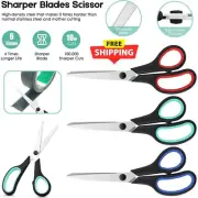 8-Inch Multipurpose Scissors Bulk Pack of 3 Comfort-Grip Ultra Sharp Blades US