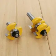 1-1/2" 2 Bit Tongue and Groove Router Bit Set