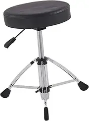 STARTIST Drum Throne Drum Chair Stool,Portable Height Adjustable,with Anti Slip Feet Comfortable Swivel Padded Drum Stool Drum Seat