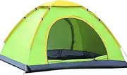 Camping Tent Quick Open Tent Waterproof Anti-UV Tent Hiking Large Space Sun Shelter Beach Outdoor Tents Portable Camping 1-2/3-4 People Lightweight and Portable (Color : Green, Size : 1-2 Person)