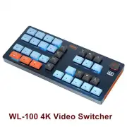 BOVBOX WL-100 4K Video Mixer Switcher HDMI USB 3.0 Type-C Live Streaming Panel