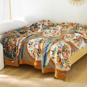 Bohemia Cotton Throw Blanket - Coffee Flower
