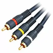 Steren 100-ft. 3-RCA to 3-RCA Composite Video/Audio Cable