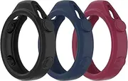 Silicone Protector Case intended for Garmin Approach G12 Golf GPS Rangefinder Accessories TenCloud Covers Scratched Resistant Protective Cover intended for Approach G12 (Black+Red+Blue)