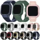 Armor Protective Case Band Strap Bracelet for Fitbit Versa 2 3 4 Lite Sense