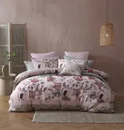 Logan & Mason Lorelai Quilt Cover Set Rose