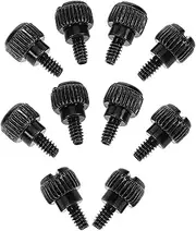 MERRYHAPY 10pcs Pc Computer Case Thumb Head Screws Laptop Screws Computer Accessories Electronic Parts Q215a Carbon Steel Black