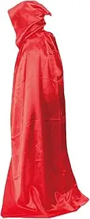 Unisex Long Hooded Satin Cloak Cape Robe Costume for Witch Vampire Wizard Magician Knight Cosplay, Halloween Party Props