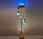 Turkish Moroccan Marrakesh Mediterranean Mosaic 7 Globe Floor Lamp