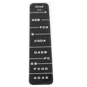 Music Violin Learner Beginner Neck Notes Fingering Chart Fingerboard Sticker