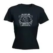 January Aquarius Birthday All Men Are Created Equal - Funny Novelty Womens T-Shirt T Shirt Tshirt