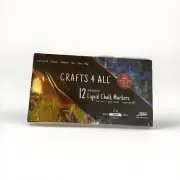 12 Double Ended Liquid Chalkboard Markers Water Based Non-toxic New Torn Box