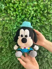Crochet Goofy Dolls, Handmade Goofy Stuffed, Amigurumi Cartoon Characters