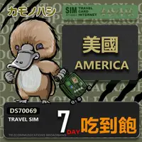 在飛比找ETMall東森購物網優惠-【鴨嘴獸 旅遊網卡】Travel Sim 美國 加拿大 7日