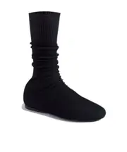 knit sock boots 38 black