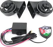 zolyet 12V 10 Sound Musical Electronic A Horn Replaceme Kit Controller Regulator Trumpets Electric Siren Alarm Multicolor