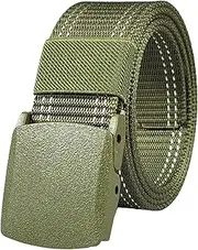 [Dcvmvmn] Men's Outdoor Casual Canvas Belt Training Nylon Belt With Adjustable Unisex Sports Canvas Belts, 15