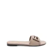 [Fendi] Fendi Leather Slides 37 IT GREY