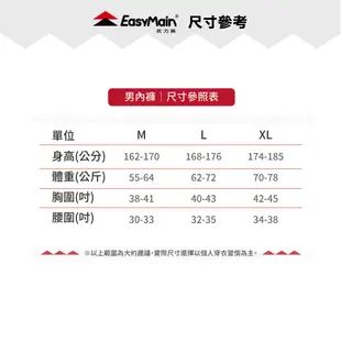 EasyMain 衣力美 男 排汗四角內褲《碳黑》YE00022/四角內褲/衛生褲/運動內褲/吸溼快 (8.3折)